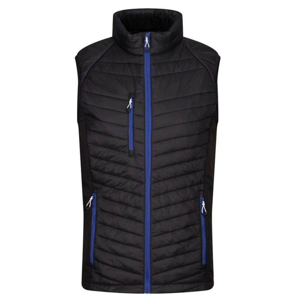 Regatta Mens Navigate Hybrid Body Warmer / Black/New Royal